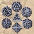 Dwarven Dice Set Gray Black (7) Supply