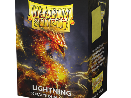 Dragon Shields: (100) Matte Dual Sleeves Lightning Online Sale