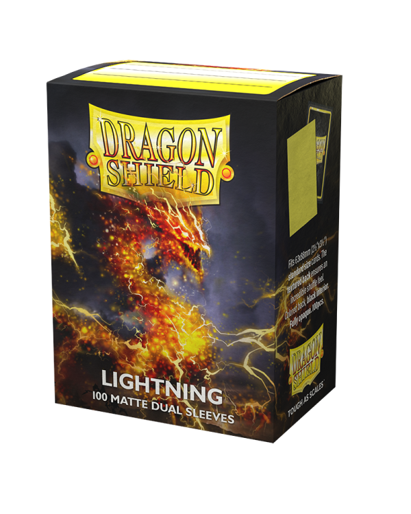 Dragon Shields: (100) Matte Dual Sleeves Lightning Online Sale