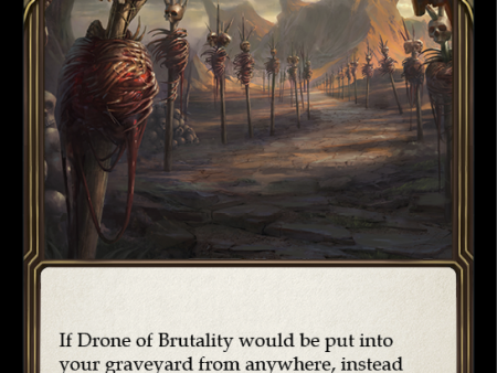 Drone of Brutality (Red) [RNR015-R] (Rhinar Hero Deck)  1st Edition Normal Fashion