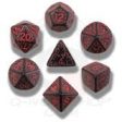 Elvish Dice Set Black Red (7) Discount