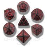 Elvish Dice Set Black Red (7) Discount