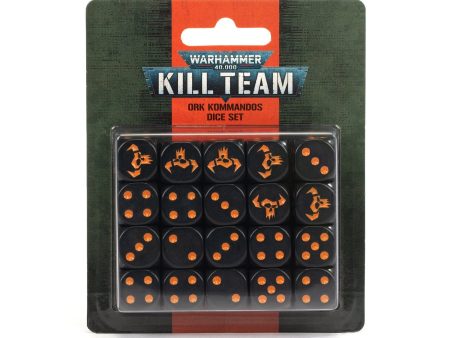 Warhammer 40,000 Kill Team: Ork Kommandos Dice Set Discount