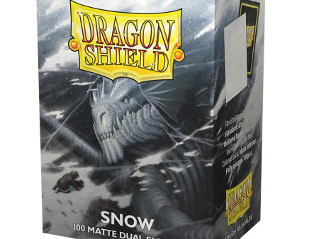 Dragon Shields: (100) Matte Dual Sleeves Snow Discount